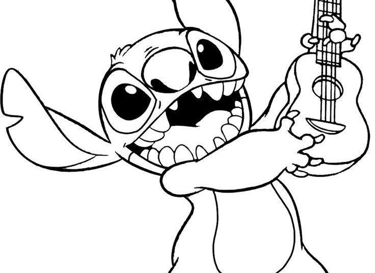 Stitch Coloring Pages For Kids - Visual Arts Ideas
