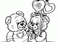 Teddy Bear Coloring Pages Couple