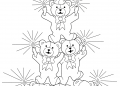 Teddy Bear Coloring Pages For Christmas