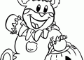 Teddy Bear Coloring Pages For Christmas
