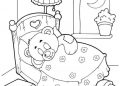 Teddy Bear Coloring Pages Sleeping