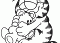 Teddy Bear Coloring Pages of Garfield