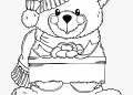 Teddy Bear Coloring Pages with Hat