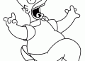 The Simpsons Coloring Pages of Homer