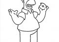The Simpsons Coloring Pages of Homer Image