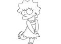 The Simpsons Coloring Pages of Lisa