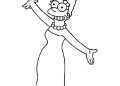The Simpsons Coloring Pages of Marge