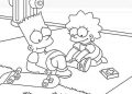The Simpsons Coloring Pages of Marge Image