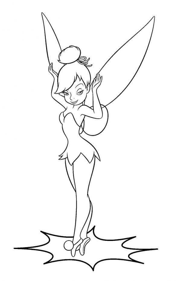 20 Tinkerbell Coloring Pages For Kids - Visual Arts Ideas