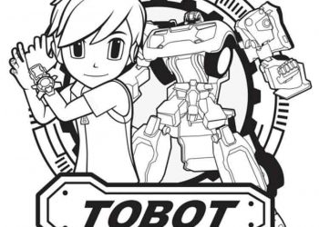 Tobot Coloring Pages For Kids - Visual Arts Ideas