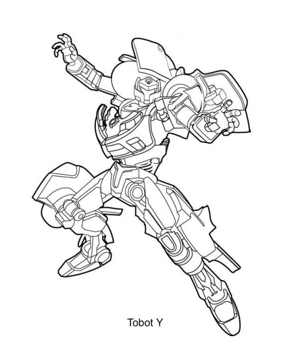 Tobot Coloring Pages For Kids - Visual Arts Ideas