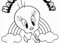 Tweety Bird Coloring Pages Have A Nive Day