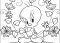 Tweety Bird Coloring Pages Love