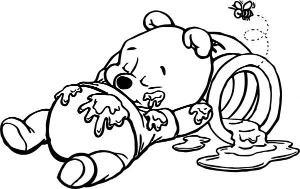 Winnie the Pooh Coloring Pages For Kids - Visual Arts Ideas