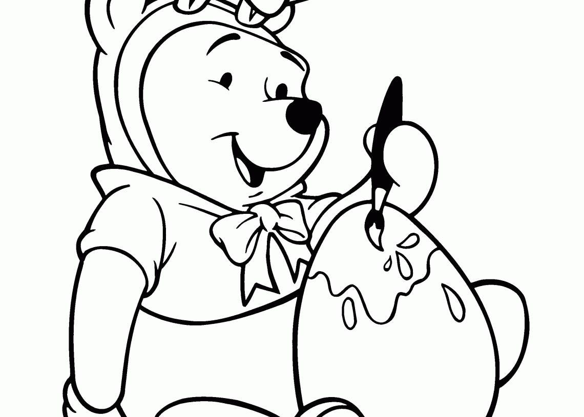 Winnie the Pooh Coloring Pages For Kids - Visual Arts Ideas