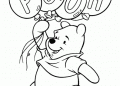Winnie the Pooh Coloring Pages Happy