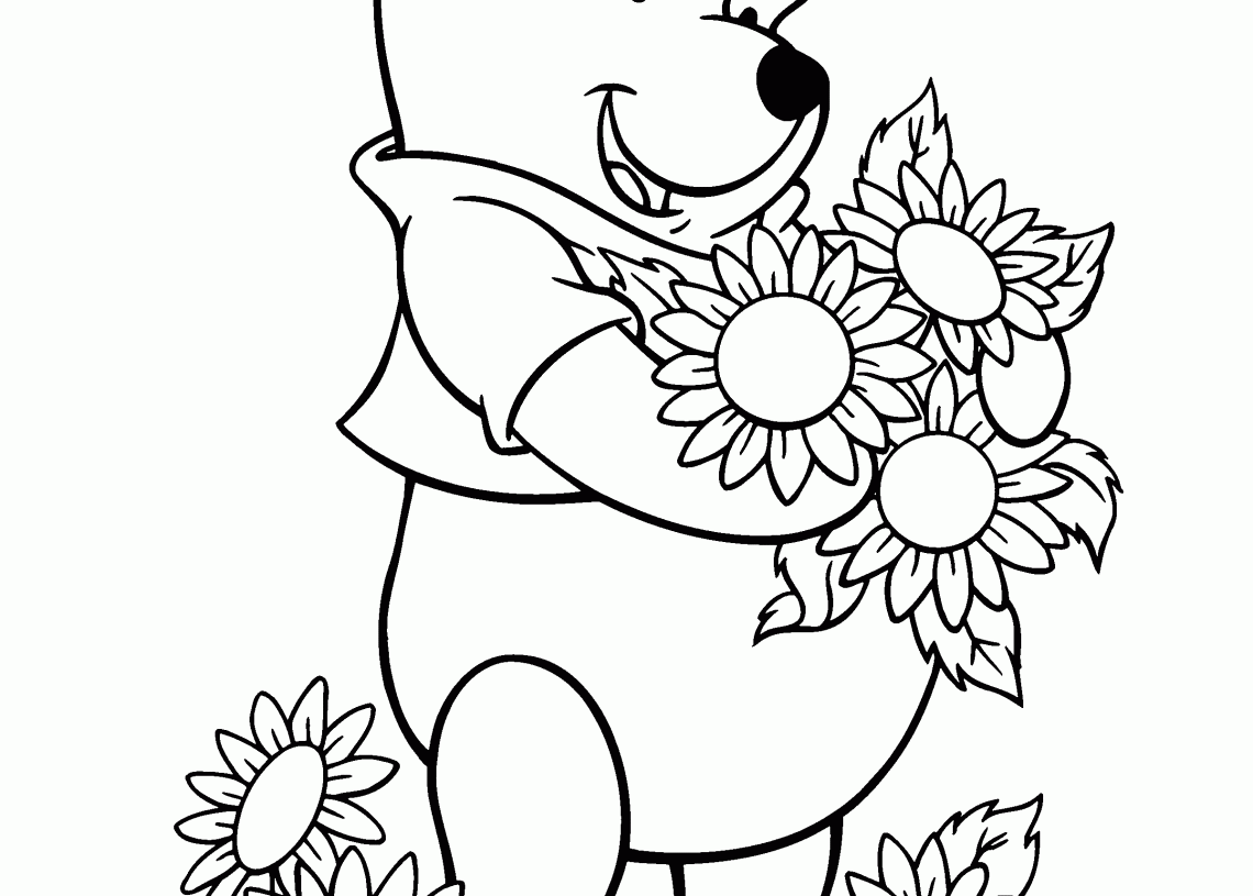Winnie the Pooh Coloring Pages For Kids - Visual Arts Ideas